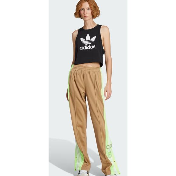 NEW ADIDAS Adibreak Firebird Set Women Medium Cardboard/Green - Picture 3 of 11